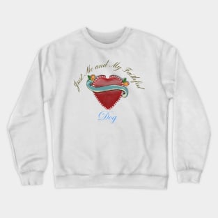 Valentine Dog Crewneck Sweatshirt